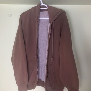Brandy Melville Christie Hoodie in Brown🐻 oversized look L-XL